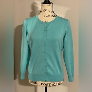 Cielo Fine Knit Button Front Cardigan Sweater